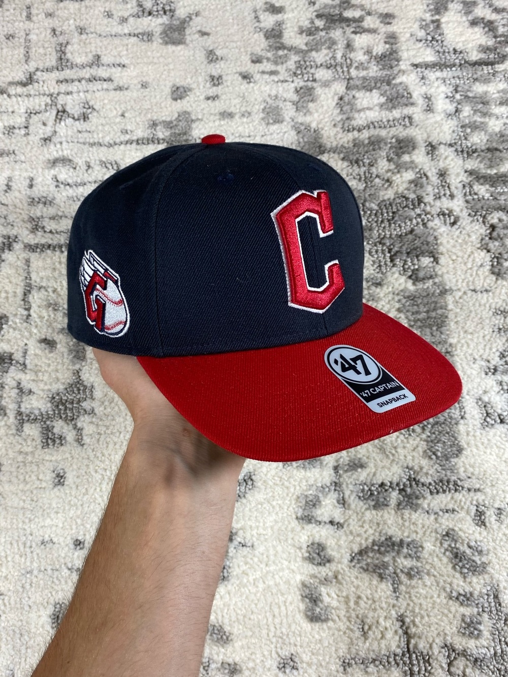 '47 Cleveland Guardians MLB Logo Snapback Hat
